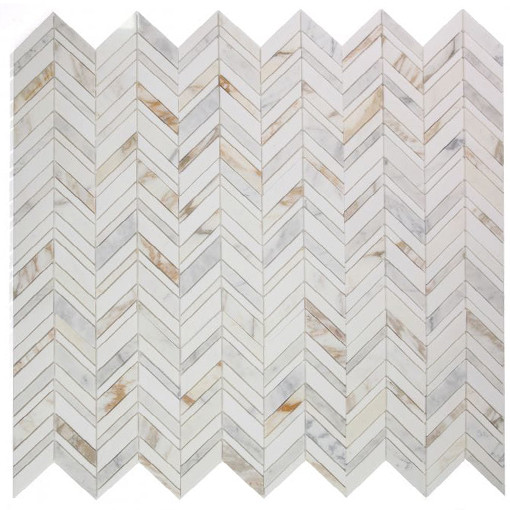 Chevron Shadow Calacatta