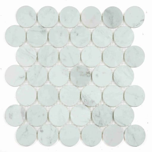 Penny Marble Large Carrara Honed 2 x 2