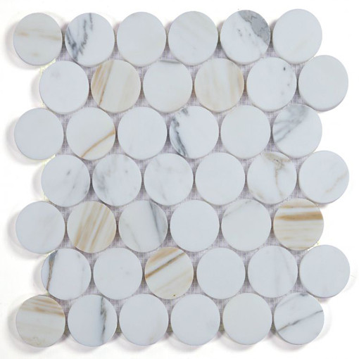 Penny Marble Large Calacatta Honed 2 x 2